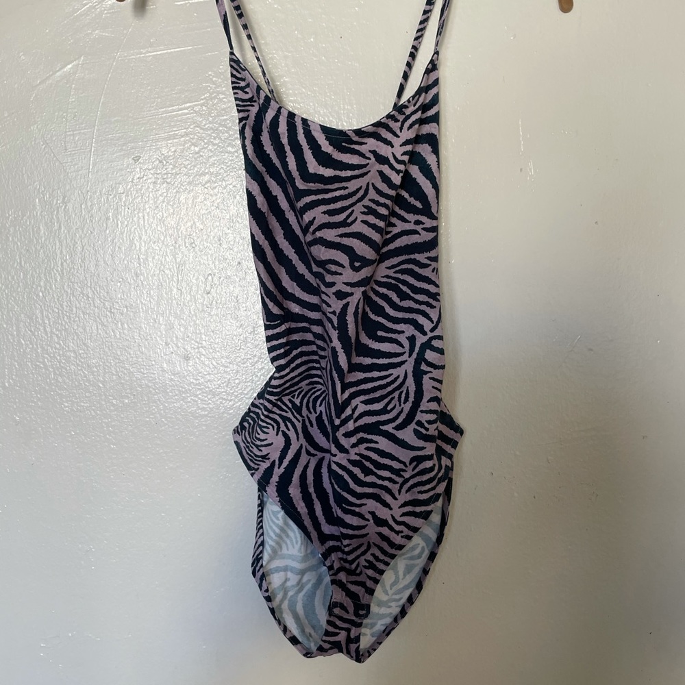 Animal print body suit